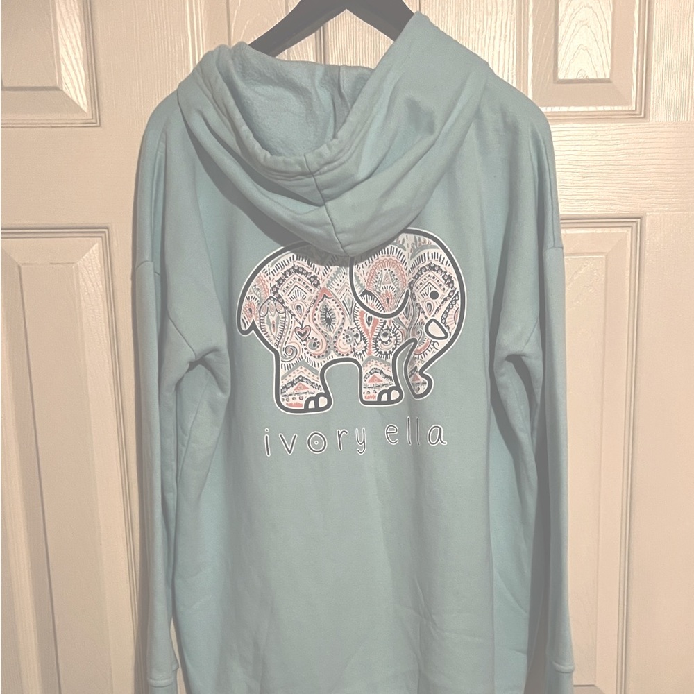 Ivory Ella Light Blue Hoodie XL